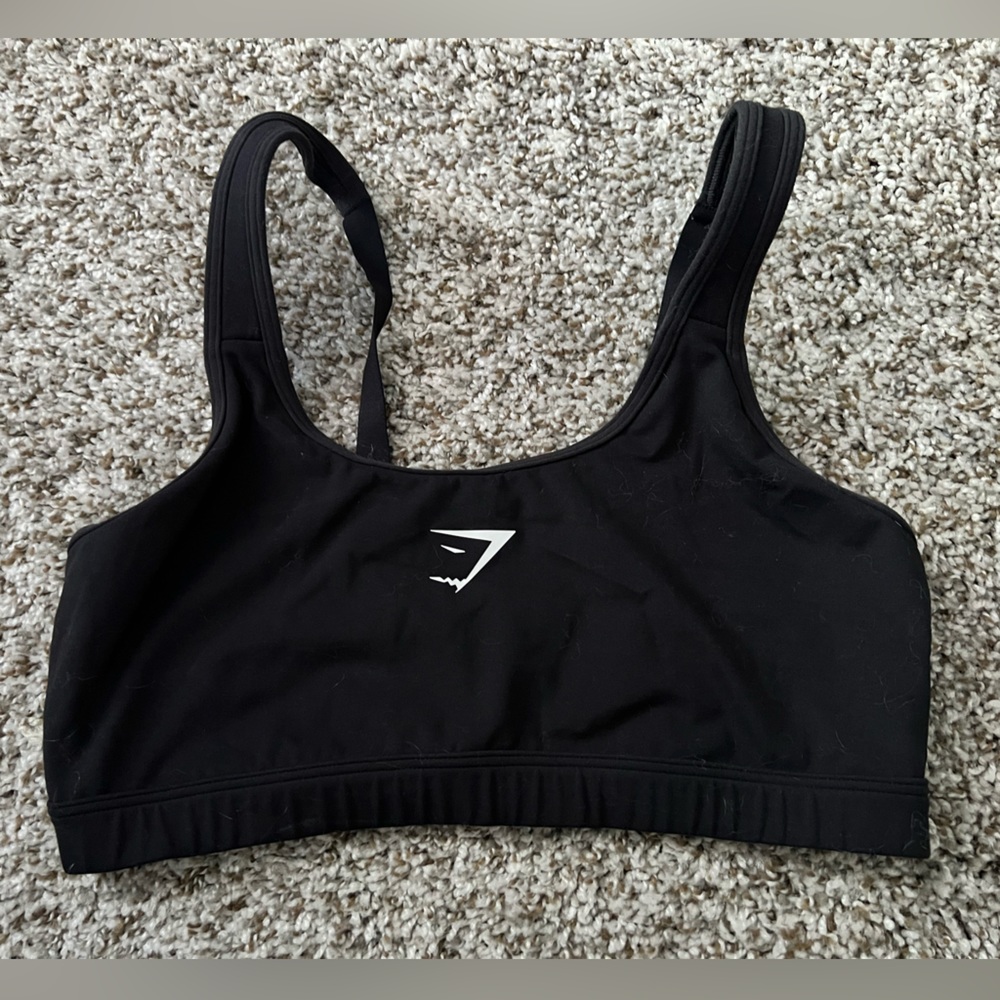 Womens Gymshark Black sports bra size Medium. NWOT.